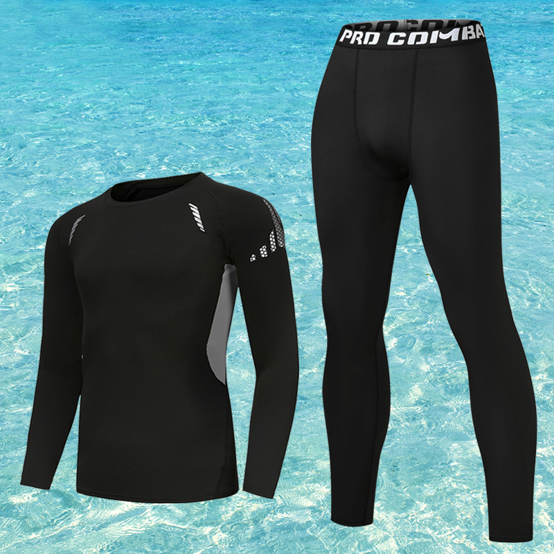Two sets of black and gray. Long sleeves